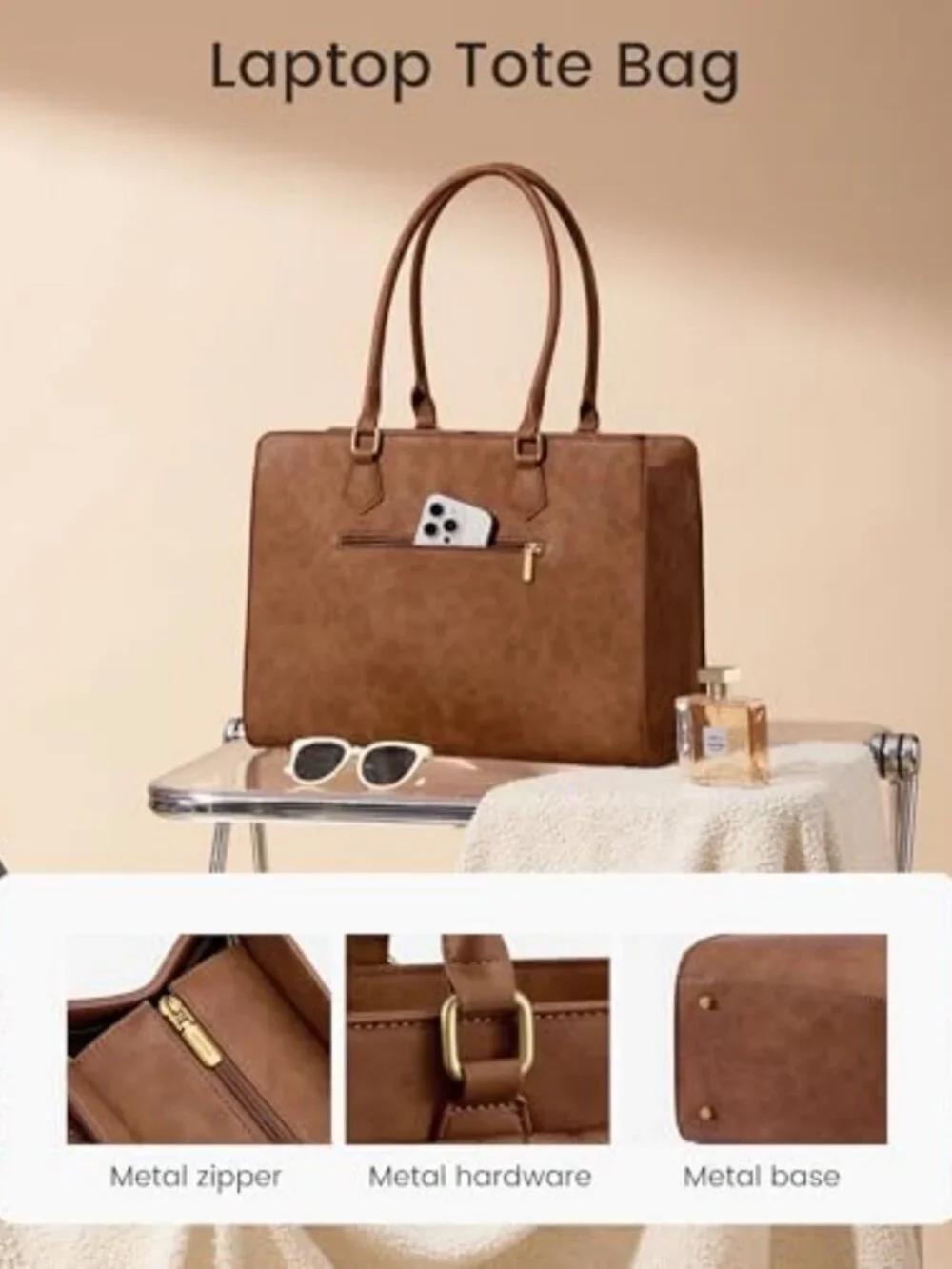Stylish Women's Laptop Tote Bag | Work & Computer Bag with Spacious Design
